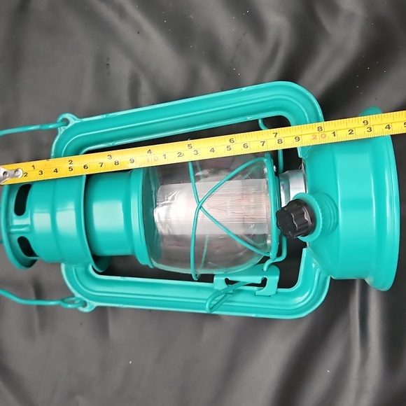 Storm Camping  LED Vintage-Style Teal Lantern Battery Operated Secured Plug - Picture 8 of 8